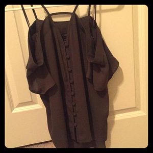 Off the shoulder blouse - dark green